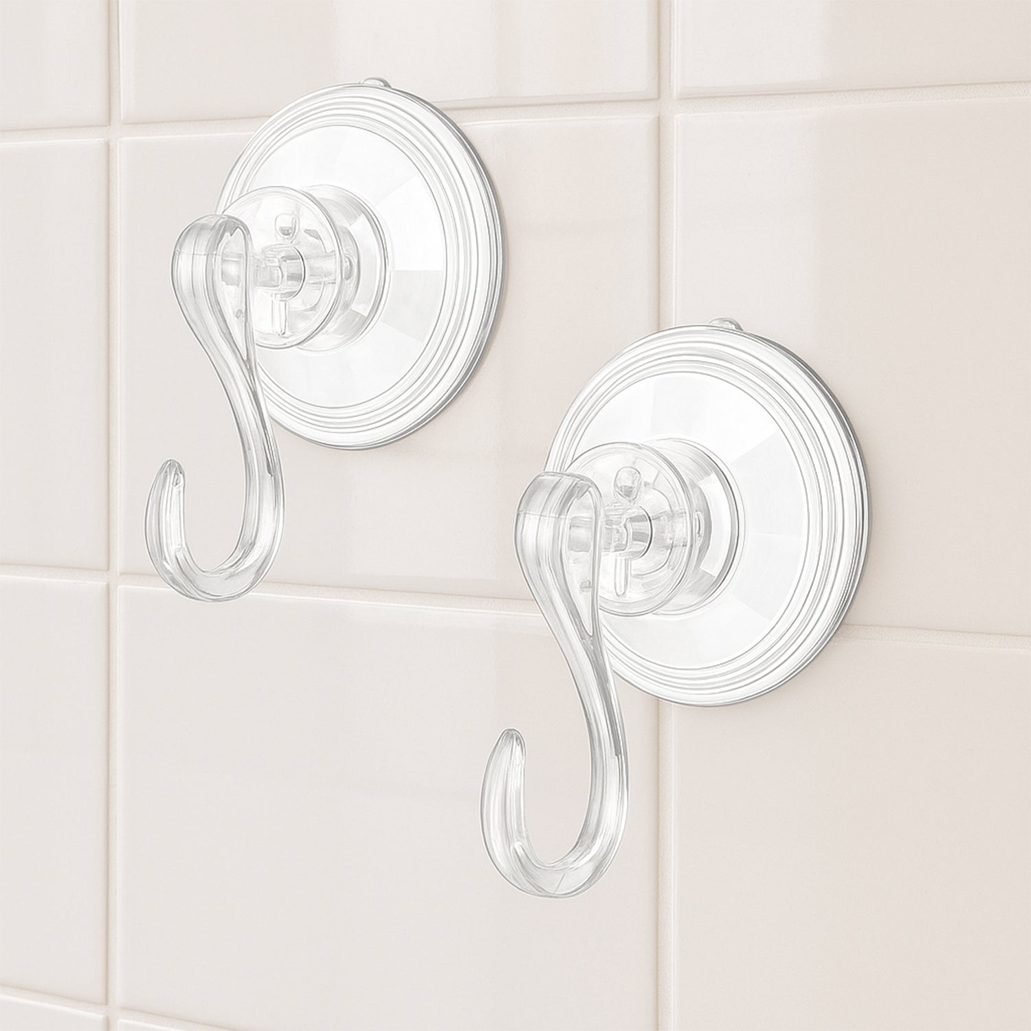 Plastic Suction Cup Hooks (4 Pcs Set) Plastic Suction Cup Hooks (4 Pcs Set)